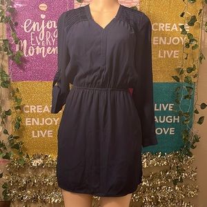 DR2, Navy Blue X2 Dress,Pocket on the side